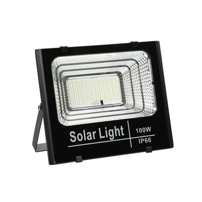 100W luz solar LED de inundación de control remoto exterior de aluminio de seguridad LED luz solar de inundación