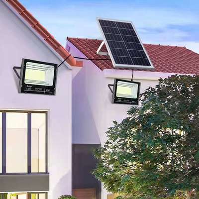 100W luz solar LED de inundación de control remoto exterior de aluminio de seguridad LED luz solar de inundación