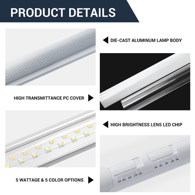 4FT de alta luminosidad de aluminio de aleación de aluminio de interior Tubos LED Luces T8 Tubo LED 120cm 15W 18W 22W Tipo A + B luz LED