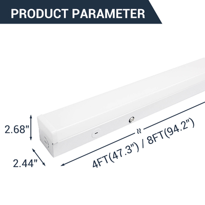 4 pies de luz de banda lineal LED interior para el dormitorio Linkable 5850 Lumen Max Wattage Y CCT Seleccionable 120-277