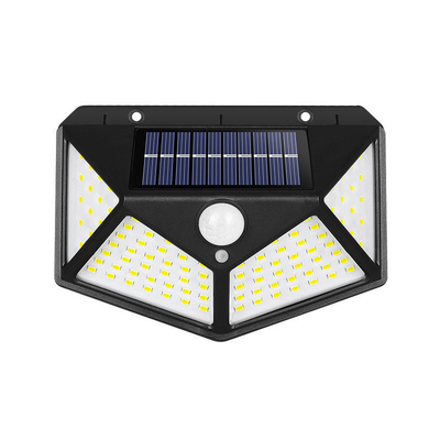 Lámpara de jardín solar impermeable de led monocristalino Sensor de movimiento Pir Iluminación solar de jardín