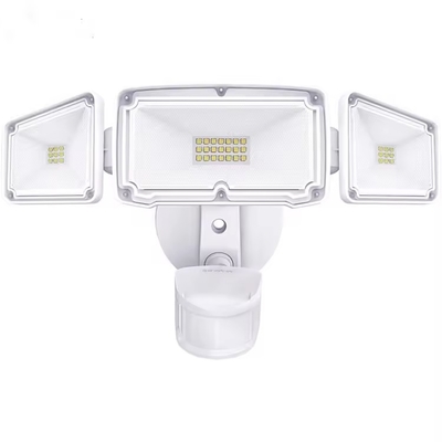 20w 28w 39w Jardín 3 cabezas Luces de seguridad LED Sensor de movimiento Exterior Adjustable LED Luces de inundación IP67 para exteriores