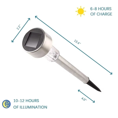 Ip65 12V Puente de inundación exterior más brillante 5W Acero inoxidable moderno Led luz solar de jardín