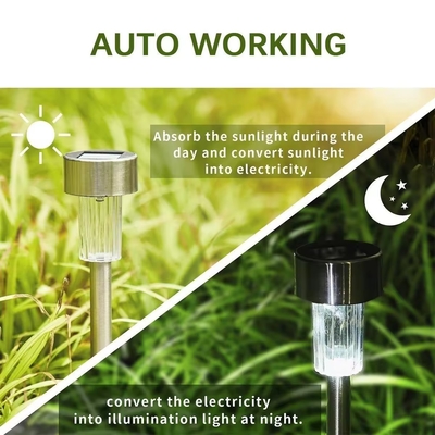 Ip65 12V Puente de inundación exterior más brillante 5W Acero inoxidable moderno Led luz solar de jardín