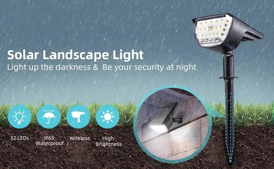 Luces solares impermeables para jardín Función automática 6-8 horas Tiempo de carga