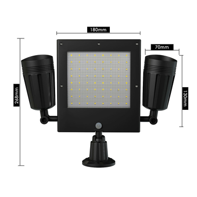 IP65 Luz solar para jardines con control de luz y detección humana