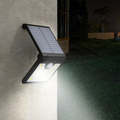 IP65 Luz solar de jardín resistente a la intemperie con panel solar laminado PET de 1W