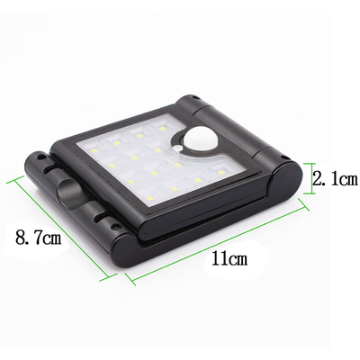 IP65 Luz solar de jardín resistente a la intemperie con panel solar laminado PET de 1W