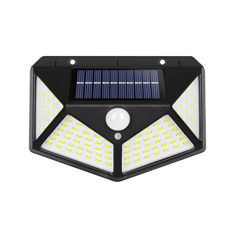 Lámpara de jardín solar impermeable de led monocristalino Sensor de movimiento Pir Iluminación solar de jardín