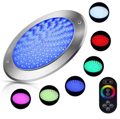 DC12V 24V 18w 24w 35w Cascada al aire libre Multicolor rgb subacuático montado en la pared natación ip68