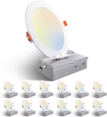 9W 12W 4inch 6 Inch 3CCT 5CCT Seleccionable Ultra-Thin LED Retrofit Panel de techo encasillado luz hacia abajo